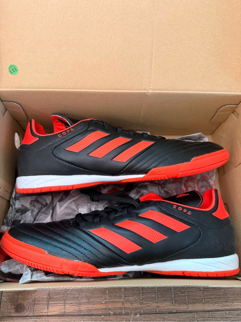 adidas Copa Indoor Shoes - Black & Red